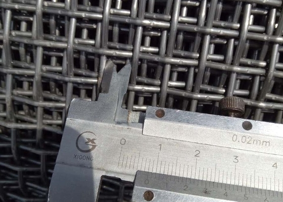 Diameter 4.0mm geweven Roestvrij staal Geplooid Draadnetwerk 1.22m Breedte